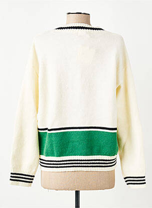 Pull col v manches longues beige CHERRY PARIS femme