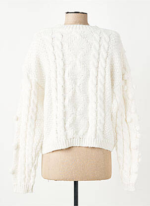 Pull stretch manches longues blanc ANDY & LUCY femme