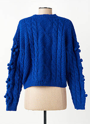 Pull stretch manches longues bleu ANDY & LUCY femme