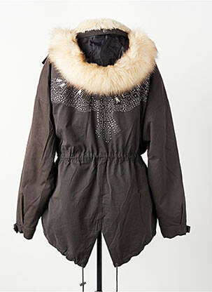 Parka manches longues a capuche gris PEPE JEANS femme