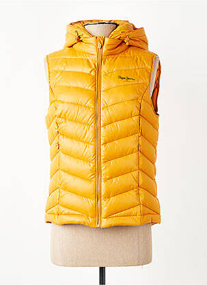 Doudoune poches a capuche jaune PEPE JEANS femme
