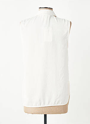 Blouse légère et transparente sans manche blanc SCHOOL RAG femme