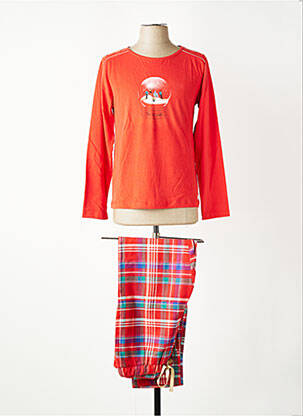 Pyjama tissage jersey rouge ARTHUR femme