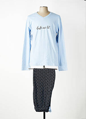 Pyjama col v bleu ARTHUR homme