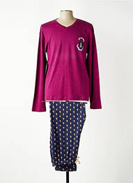Pyjama sérigraphie violet ARTHUR homme