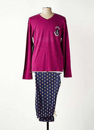 Pyjama sérigraphie violet ARTHUR homme