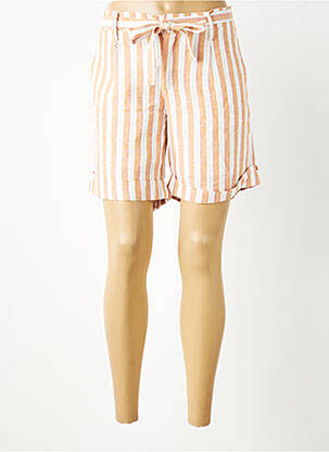 Short taille à pinces taille normale orange CHATTAWAK femme