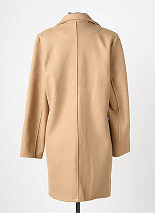Manteau long coupe droite sans capuche beige LA PETITE NÎMOISE femme
