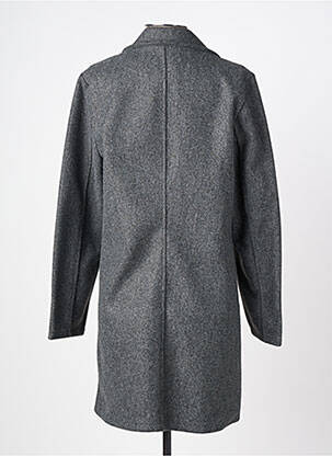 Manteau long coupe droite sans capuche gris LA PETITE NÎMOISE femme