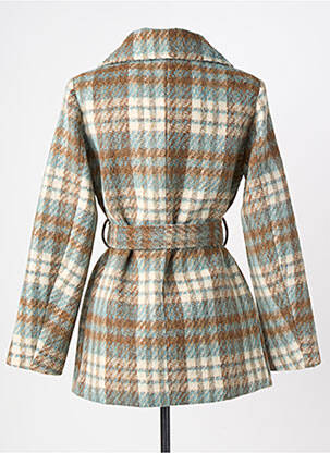 Manteau court manches longues sans capuche marron MCM femme