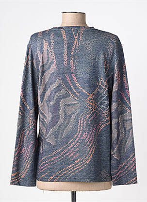 Pull coupe droite manches longues gris MCM femme