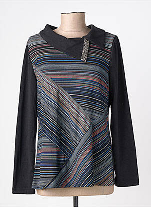 Pull manches longues manches longues noir S.QUISE femme