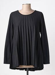 Pull col rond manches longues noir LA PETITE NÎMOISE femme