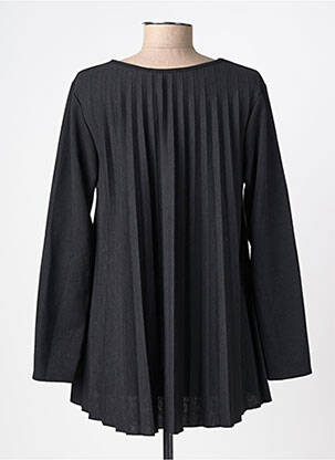 Pull col rond manches longues noir LA PETITE NÎMOISE femme