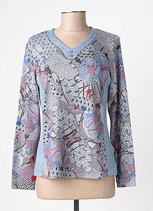 Pull coupe droite manches longues gris KALISSON femme