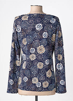T-shirt manches longues manches longues bleu ATLANTA femme