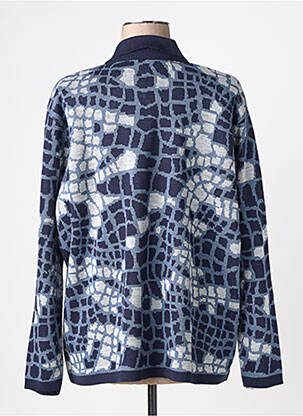 Gilet manches longues stretch bleu OMC femme