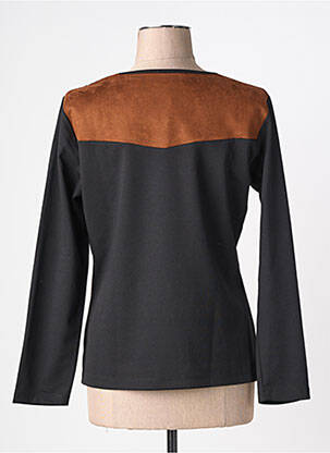 Top stretch manches longues noir IMPULSION femme