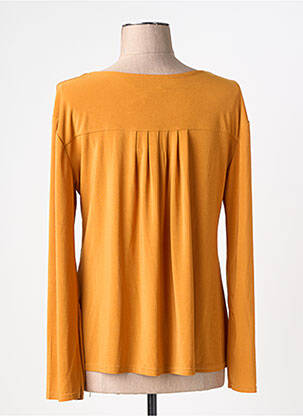 Top stretch manches longues jaune ATLANTA femme