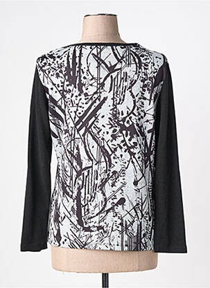 Pull coupe cintrée manches longues noir OMC femme