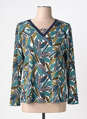 T-shirt manches longues manches longues bleu IMPULSION femme