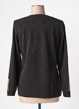 Pull coupe droite manches longues noir MERI & ESCA femme