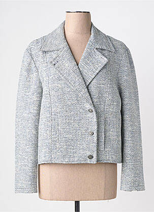 Manteau court coupe droite sans capuche bleu LEE COOPER femme