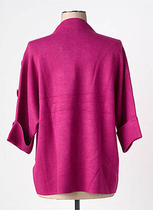 Pull coupe cintrée manches 3/4 violet MARINELLO femme