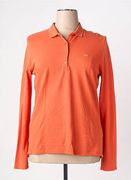 Polo manches longues manches longues orange TBS femme