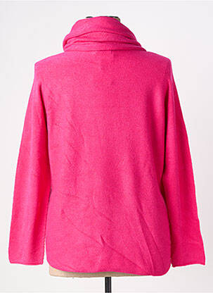 Pull tunique stretch manches longues rose ATLANTA femme