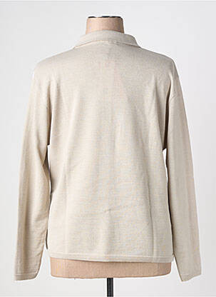 Pull coupe cintrée manches longues beige ONCALA femme
