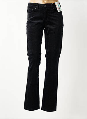 Pantalon droit stretch taille normale noir S.QUISE femme