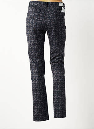Pantalon slim tissage popeline taille normale noir WALTRON femme