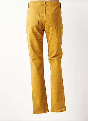 Pantalon droit stretch taille normale jaune S.QUISE femme