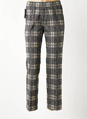 Pantalon droit stretch taille normale noir WALTRON femme