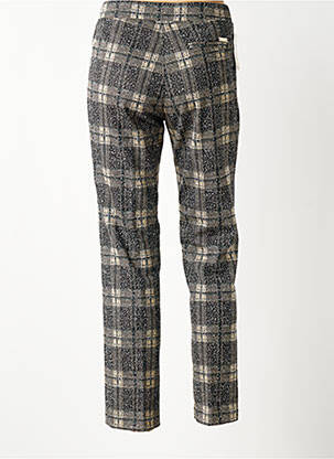Pantalon droit stretch taille normale noir WALTRON femme