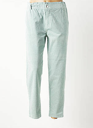 Pantalon droit stretch taille normale bleu LCDN femme