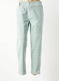 Pantalon droit stretch taille normale bleu LCDN femme