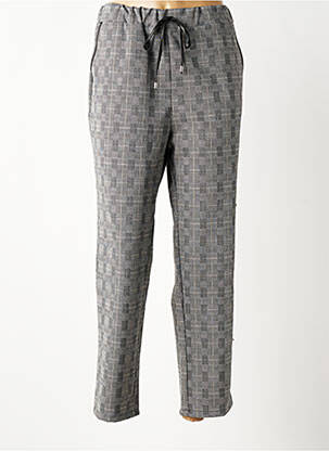 Pantalon droit stretch taille normale gris LA PETITE NÎMOISE femme