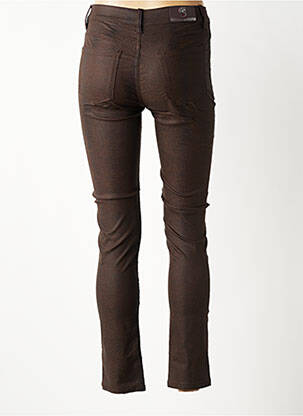 Pantalon slim stretch taille normale marron S.QUISE femme