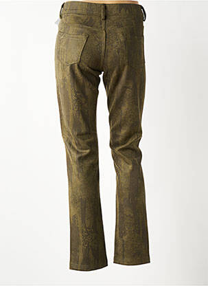 Pantalon droit stretch taille normale vert S.QUISE femme