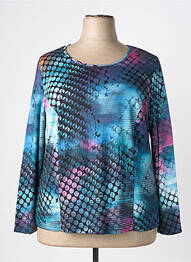 T-shirt manches longues manches longues bleu IMPULSION femme