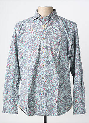 Chemise manches longues coupe cintrée gris CARLOS CORDOBA homme