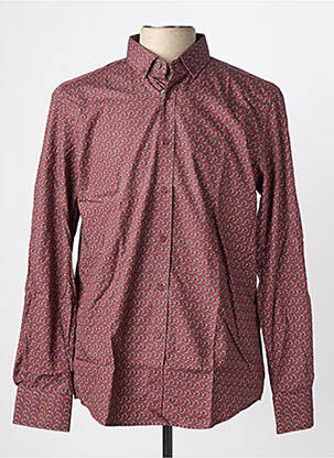 Chemise manches longues coupe cintrée rouge CARLOS CORDOBA homme