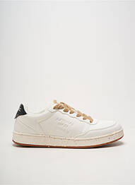 Baskets matière lisse bout rond blanc ALEXANDER SMITH homme
