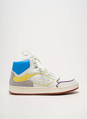 Baskets matière lisse talon plat jusqu'à 3cm blanc ALEXANDER SMITH femme