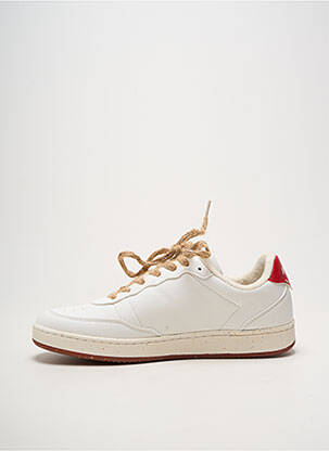 Baskets matière lisse talon plat jusqu'à 3cm blanc ALEXANDER SMITH femme