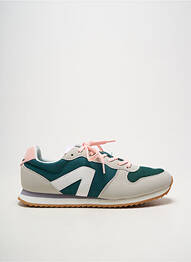 Baskets bout rond talon plat jusqu'à 3cm vert ALEXANDER SMITH femme