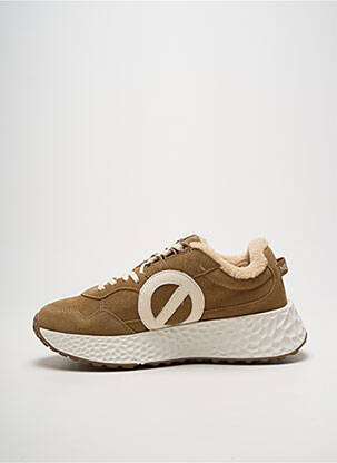 Baskets plateforme talon de 4 à 6cm marron NO NAME femme