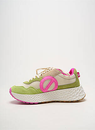 Baskets plateforme talon plat jusqu'à 3cm vert NO NAME femme